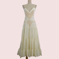 CH2003 Spaghetti Straps Tiered Drop Waist Maxi Dress