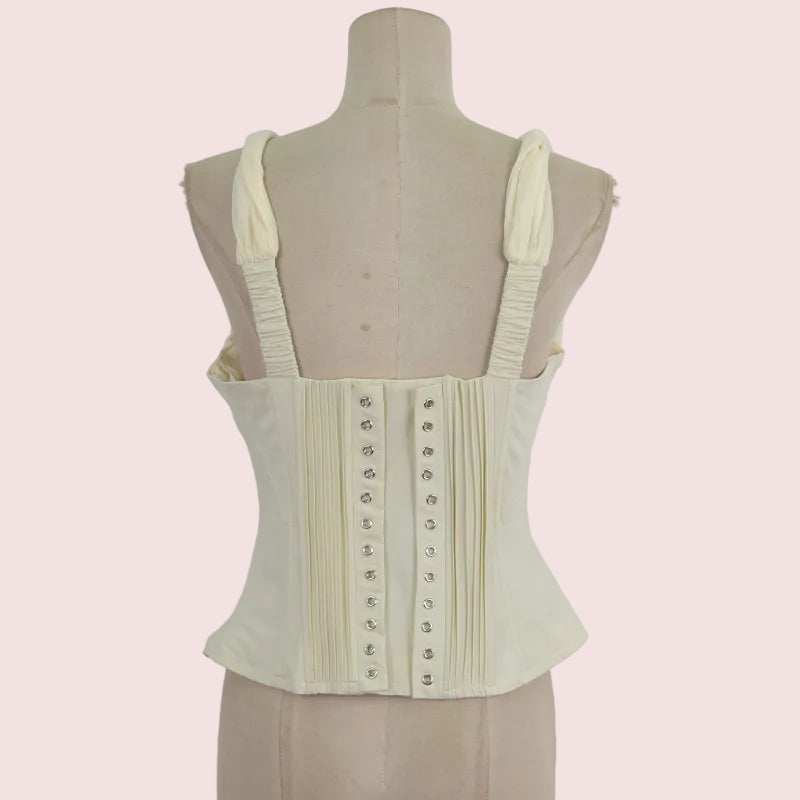 CH1007 Corset Top Butter Yellow