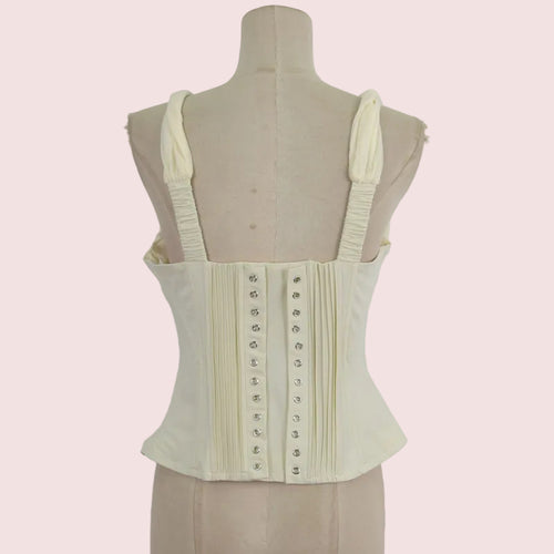CH1007 Corset Top Butter Yellow